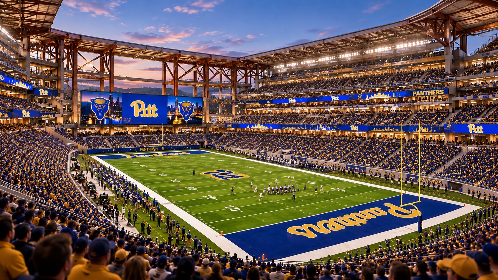Concept rendering: seating bowl and floating canopy. NOT AFFILIATED WITH THE UNIVERSITY OF PITTSBURGH